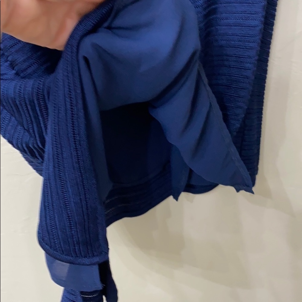 WHBM SL double layer PO blue.Large.NWT - Picture 9 of 15